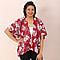 Jovie Flower Printed Kimono (Size 72x86cm) - Red