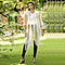 JOVIE Lurex Kimono With Tassel Detailing - Cream