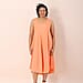 Jovie Solid Colour Viscose Sleeveless Dress in Orange (Size up to 20)