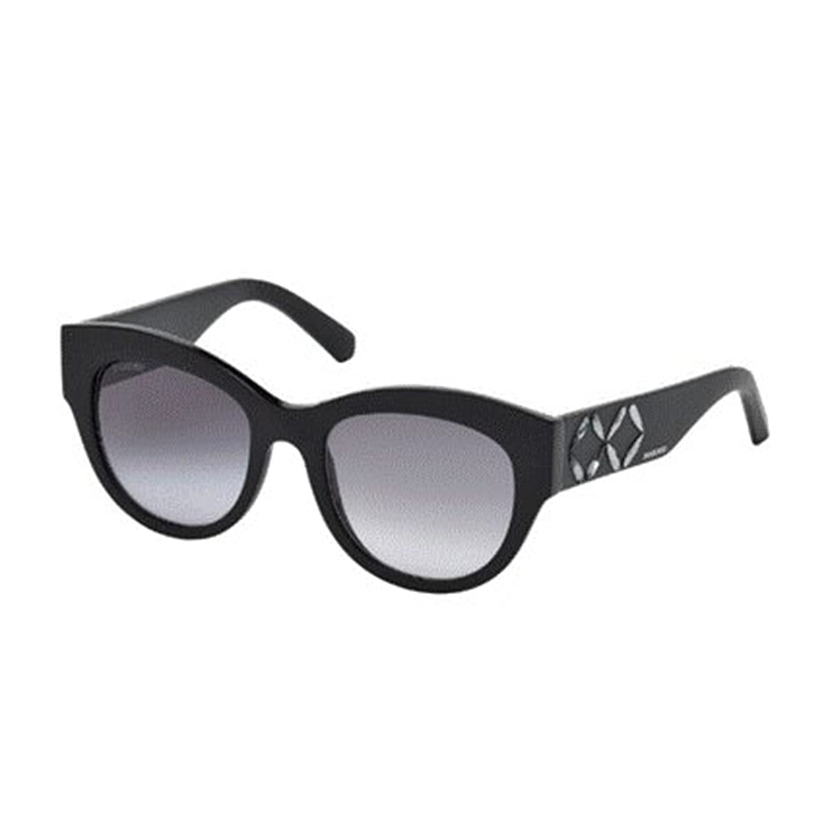 Womens Oversize Black Sunglasses With Grey Lenses