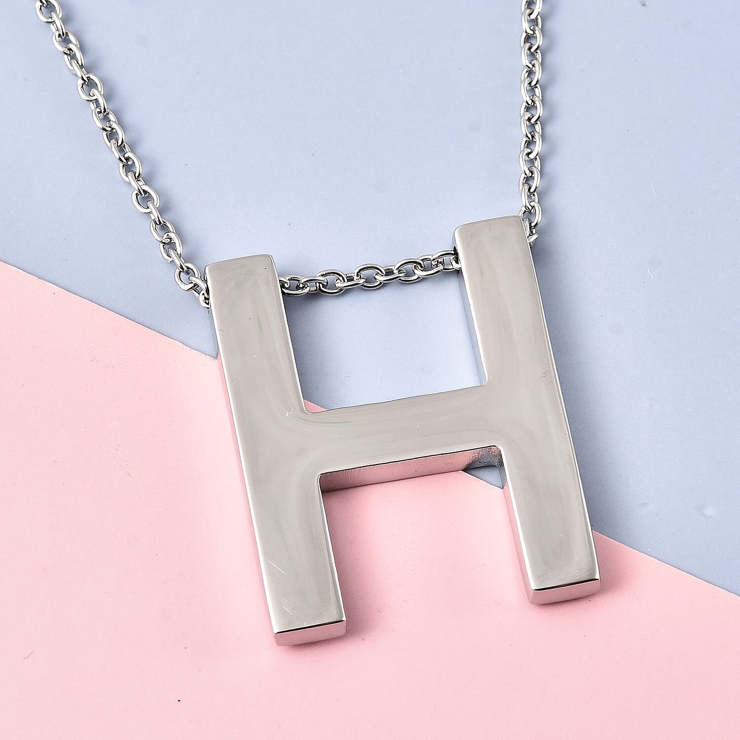 Initial H Necklace (Size - 20) in Stainless Steel