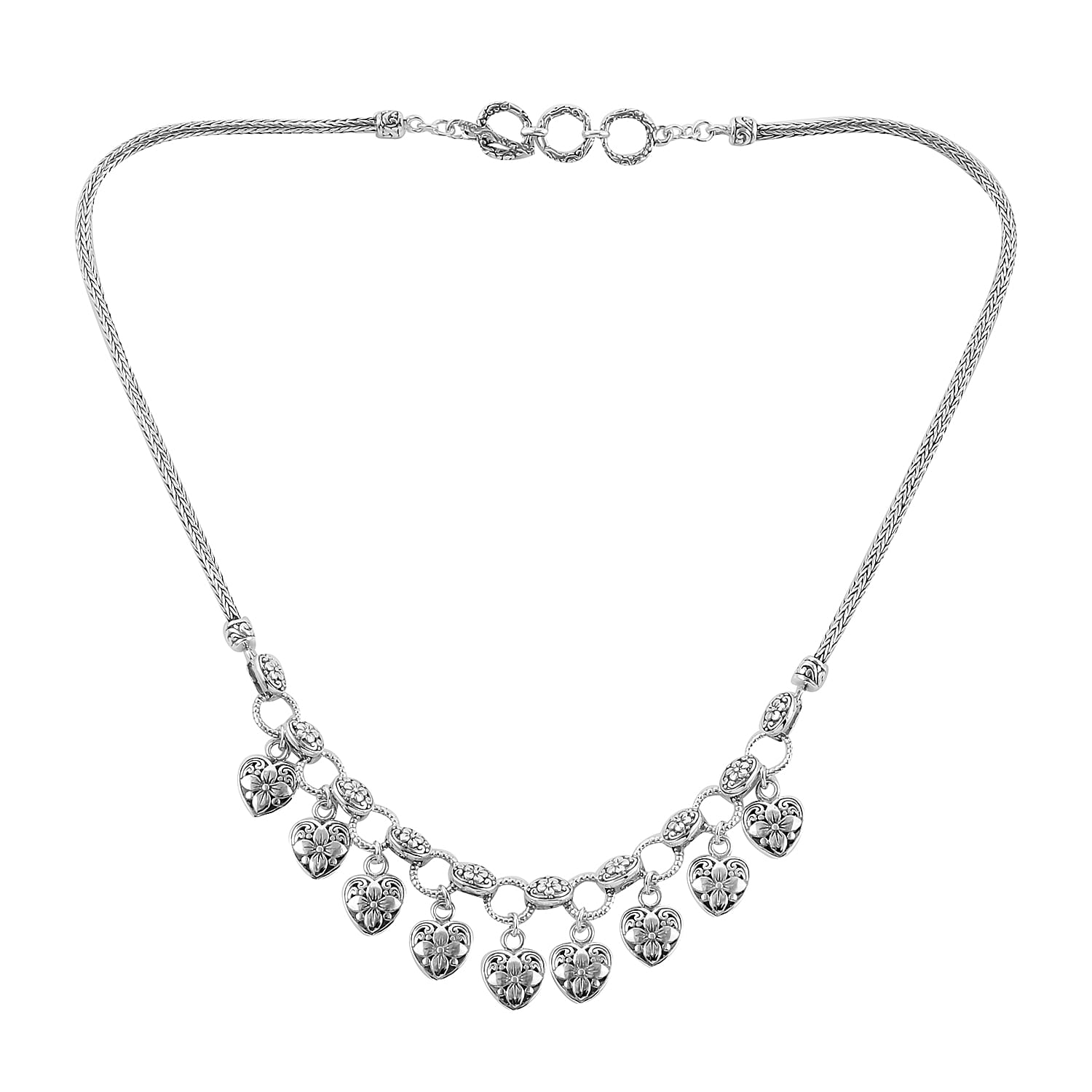 Sterling Silver Adjustable Necklace (Size 18-20), Silver Wt. 30.00 Gms