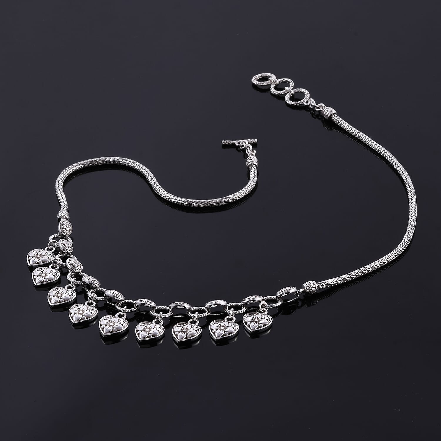 Sterling Silver Adjustable Necklace (Size 18-20), Silver Wt. 30.00 Gms