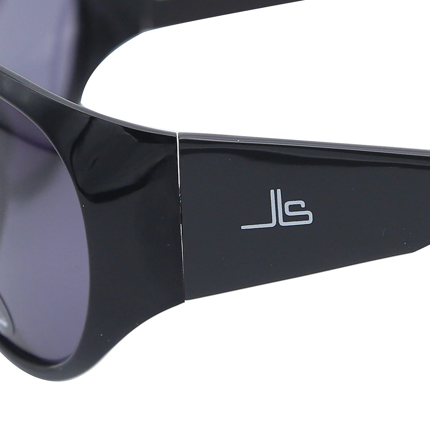 Jean Louis Unisex Oversized Black Sunglasses with Grey Lenses