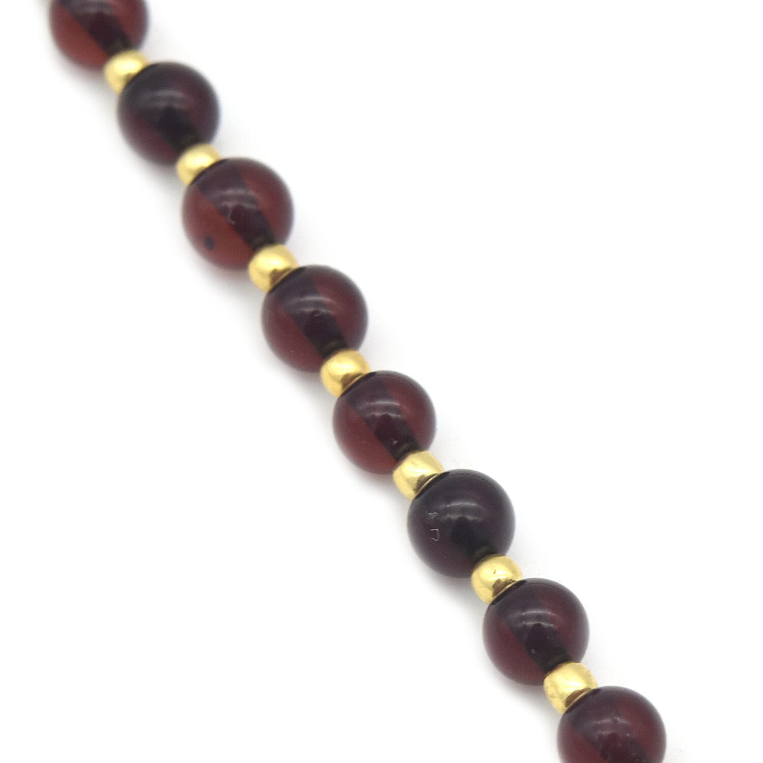 Natural Baltic Amber Necklace (Size 22) in Yellow Gold Overlay Sterling Silver