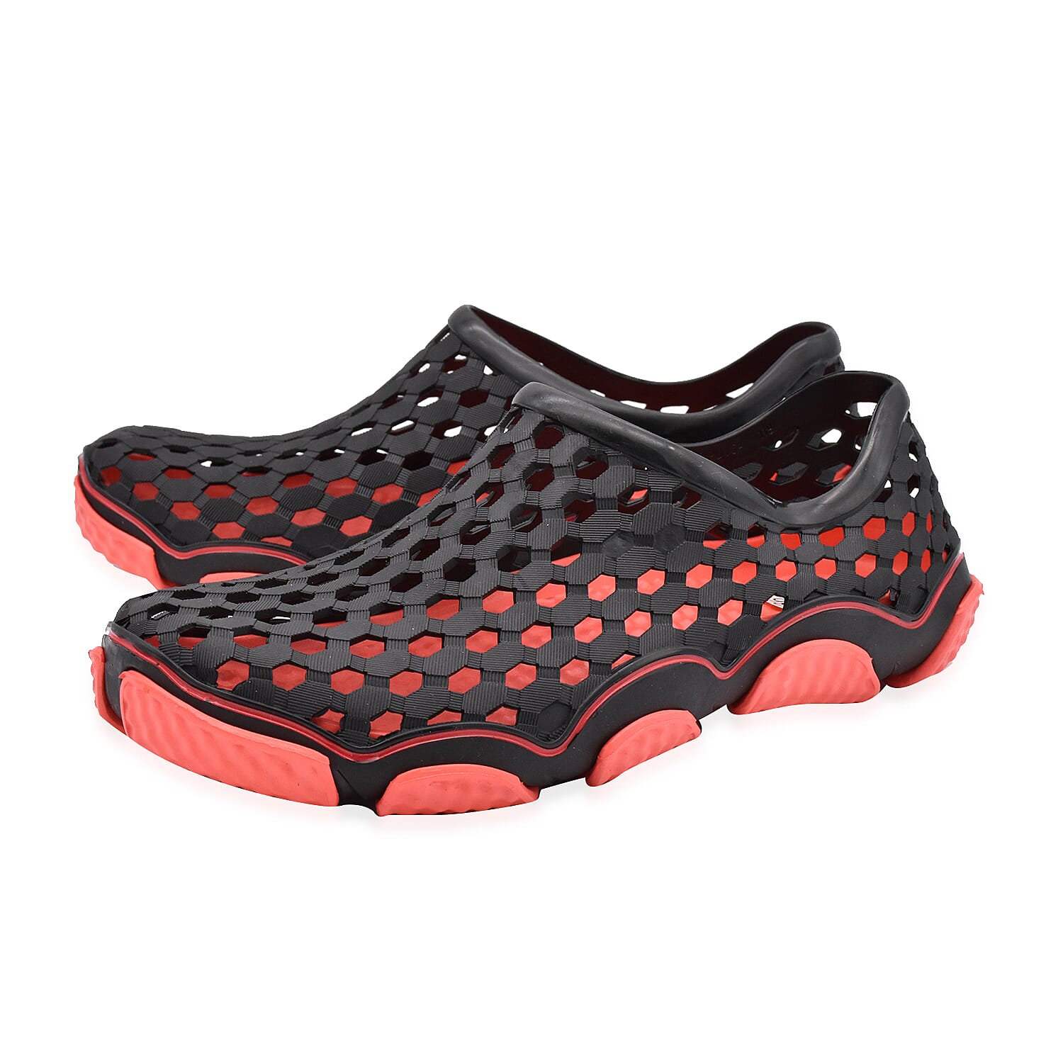 Dotted Outdoor Trainers (Size 4) - Black and Red