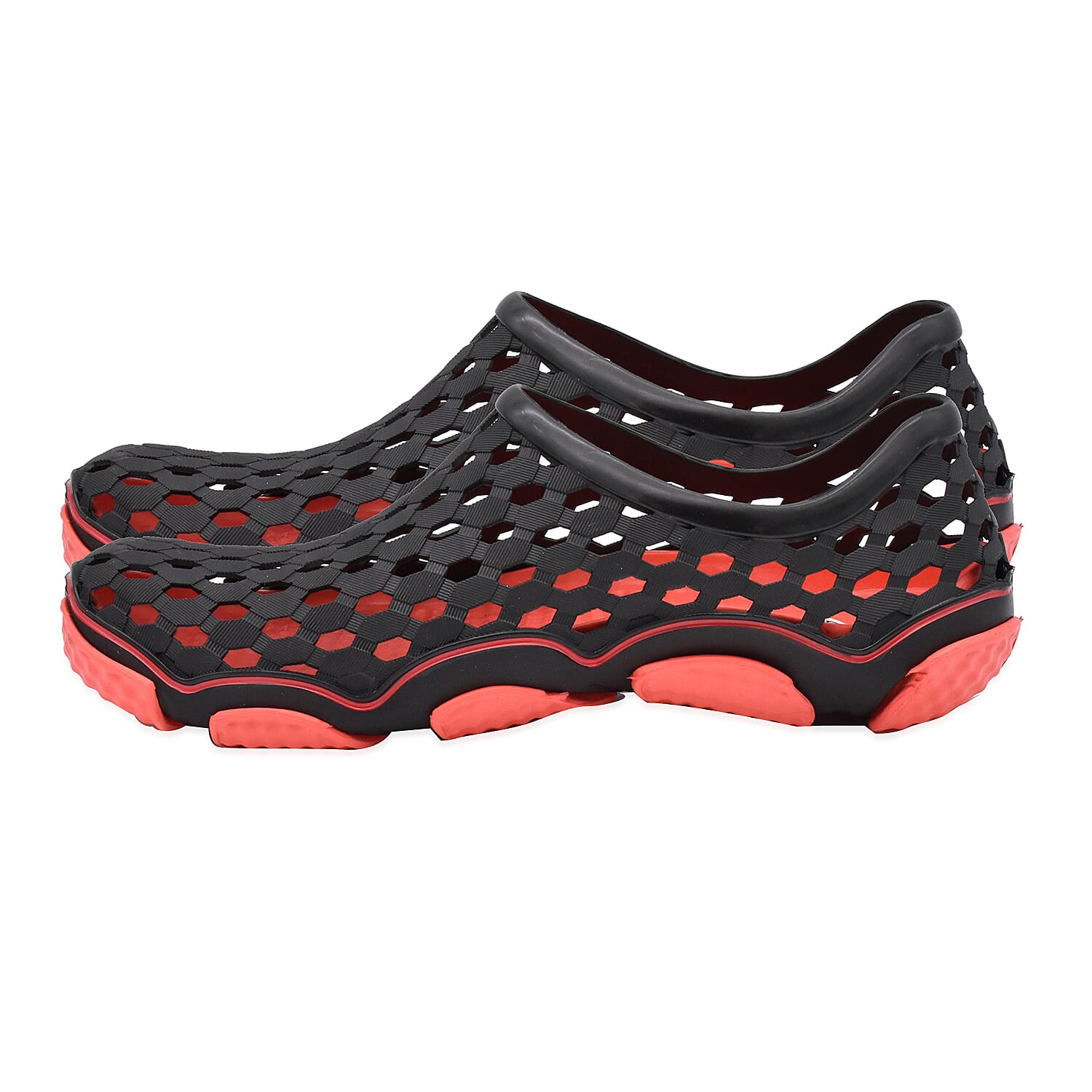 Dotted Outdoor Trainers (Size 7) - Black and Red