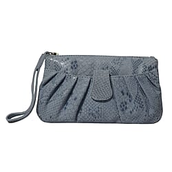 ASSOTS LONDON Darcy Genuine Pebble Grain Leather Hobo Shoulder Bag - Pastel Blue