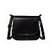 ASSOTS LONDON Nicola Genuine Smooth Leather Fully Lined Saddle Bag - Black
