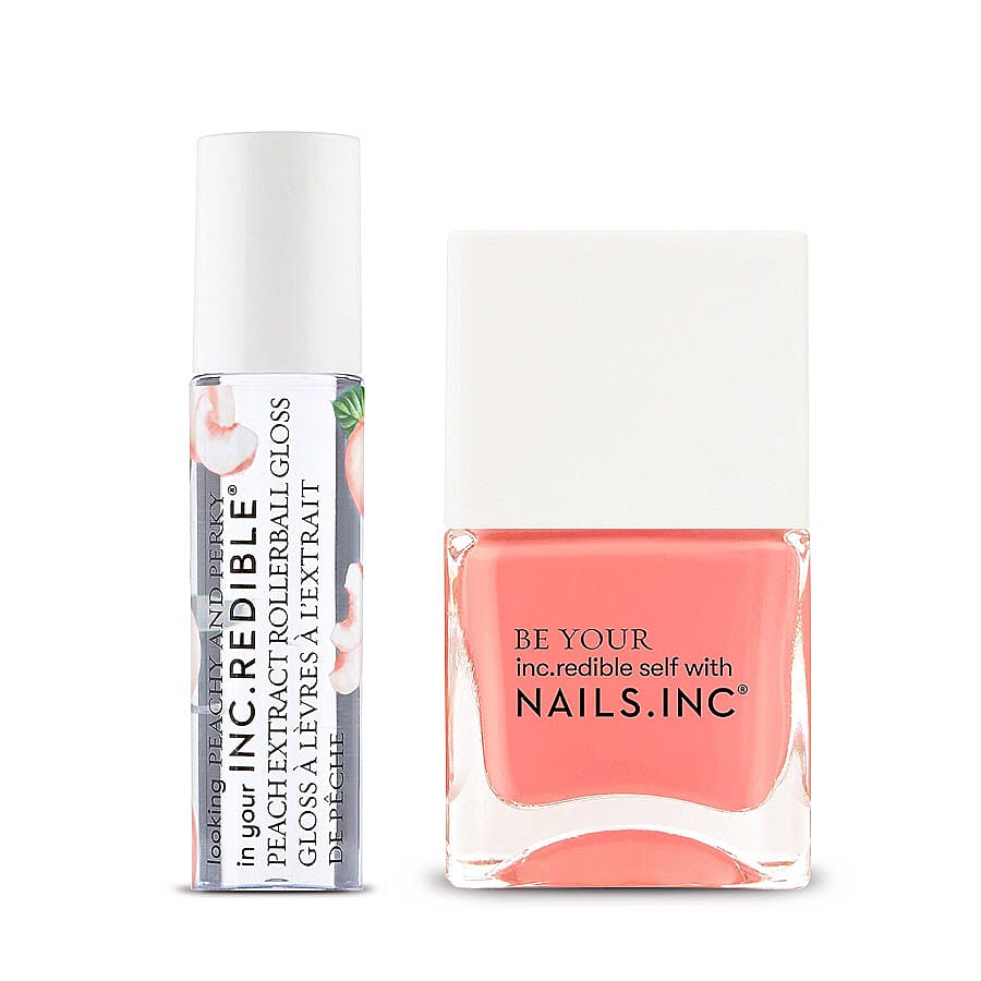 Nails Inc: Peachy & Perky Duo 14ML/7ML
