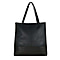 Assots London SIENNA Croc Leather Tote Bag in Black (Size 38x13x35 Cm)