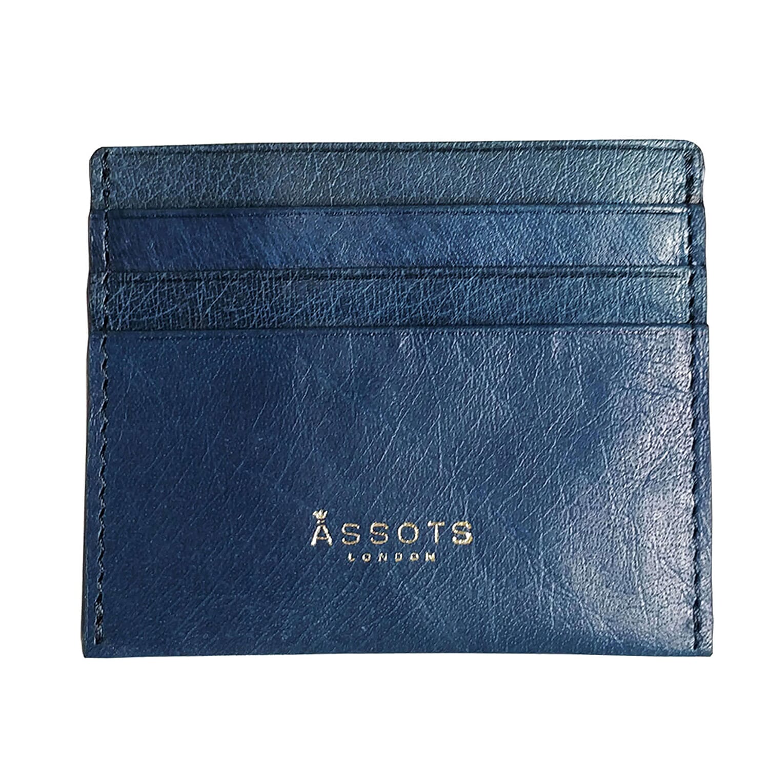Assots London FANN Credit Card Holder in Blue (Size 10x8cm)