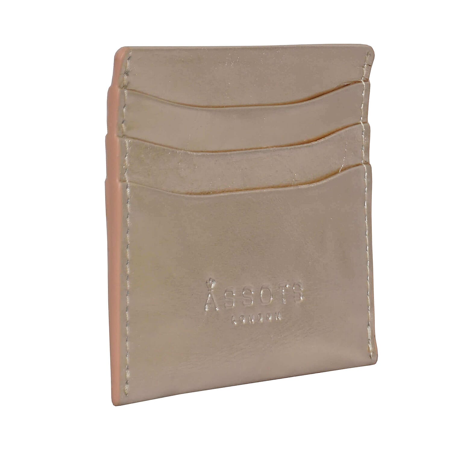 Assots London FANN Credit Card Holder in Rose Gold (Size 10x8cm)
