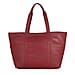 Assots London ALICE Soft Full Grain Oversized Leather Shopping Bag in Red (Size 33x12x29cm)