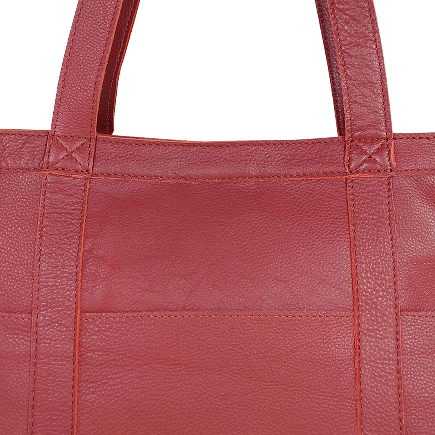 Assots London ALICE Soft Full Grain Oversized Leather Shopping Bag in Black (Size 33x12x29cm)