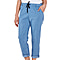 Nova of London Cotton Drawstring Trousers in Light Denim Size up to 18