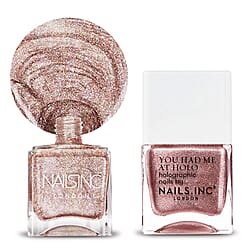 Nails Inc: Pink Gold Glitter -14ml & Straight to my head -14X2 ML