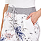 NOVA OF LONDON Flower Print Jersey Trousers (Size up to 16) in Cream