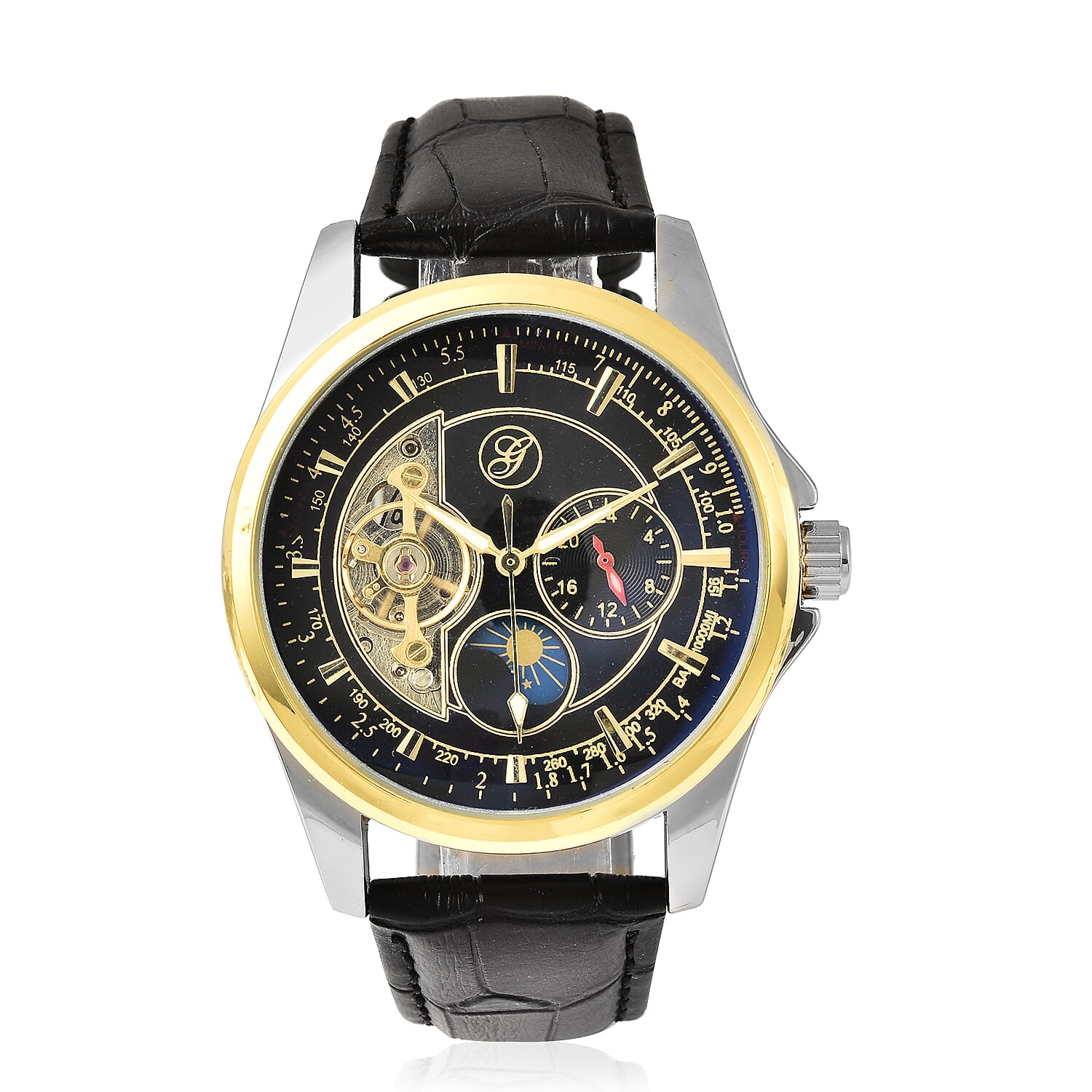 genoa automatic skeleton watch