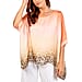 NOVA of London Silk Leopard Pattern Top - Coral