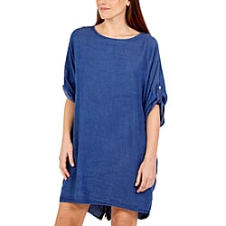 NOVA of London - Zip Back Dress in Dark Denim