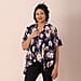 JOVIE Floral Pattern Women Kimono (Size:90x70Cm) - Black and Multi