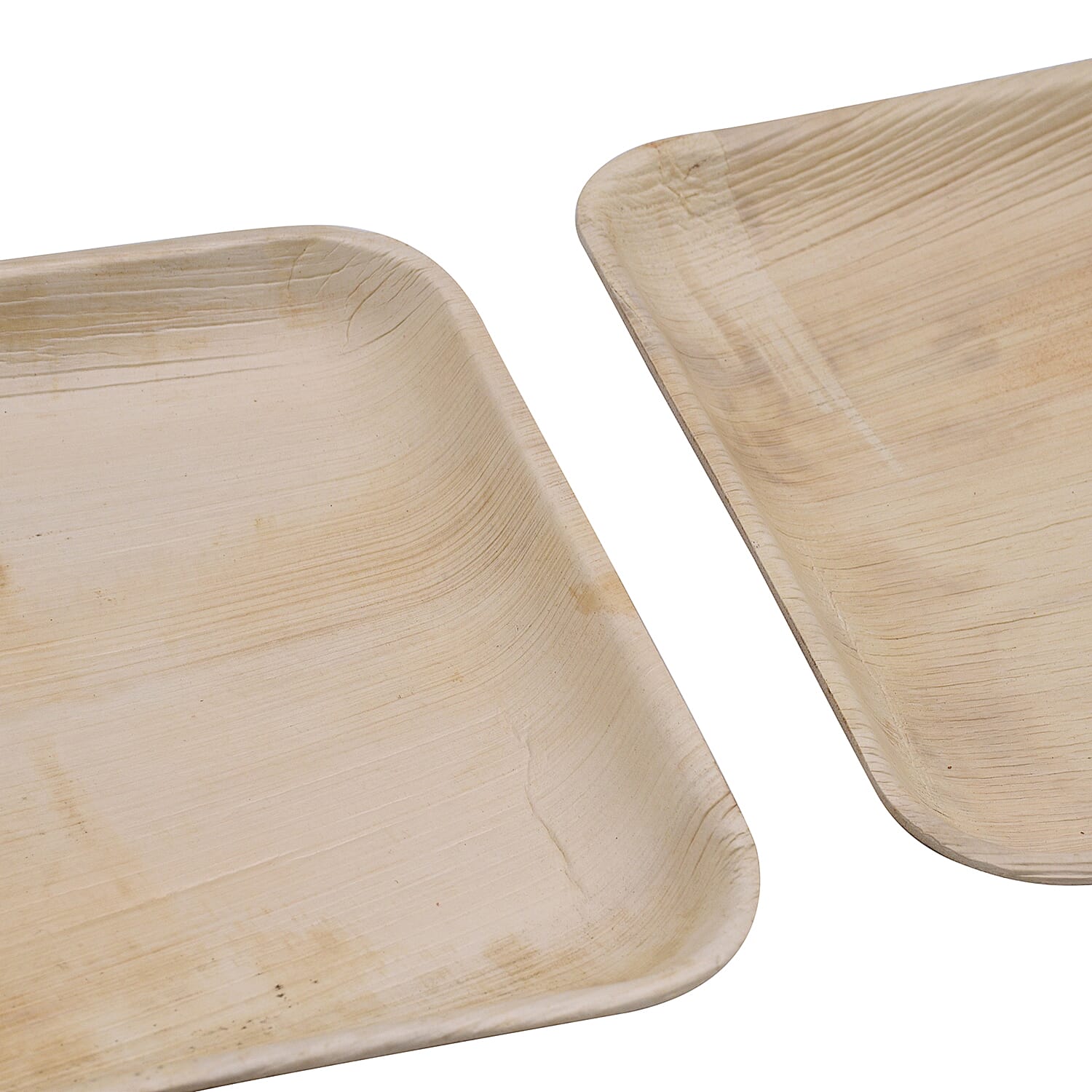 Areca Palm Leaf Square Plates (Pack of 10 pcs) (Size 23 Cm)