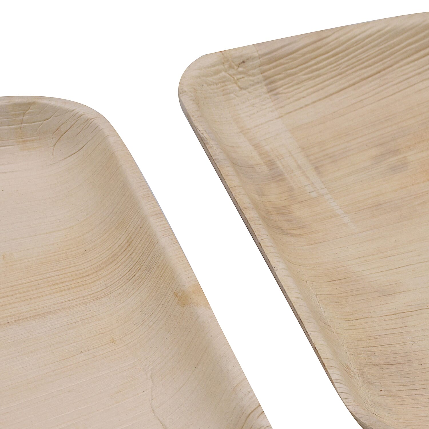 Areca Palm Leaf Square Plates (Pack of 10 pcs) (Size 23 Cm)