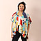 JOVIE Printed Pattern V-Neckline Kimono - Multicolour