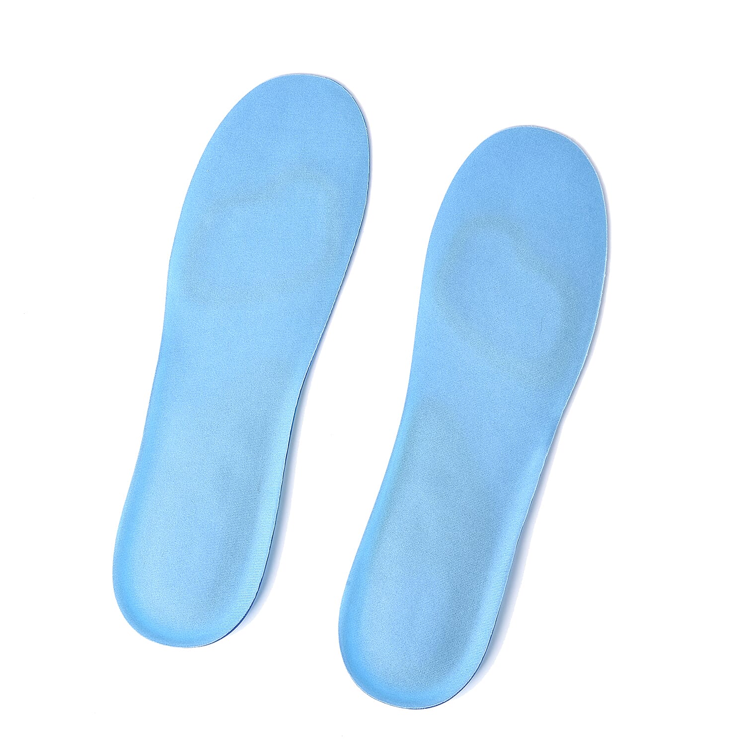 Anti Fatigue Athletic Work Sports Cushioned Shock Absorbing Shoe Gel Insoles for Women (Size:27.5x8.5Cm) - Blue and Yellow