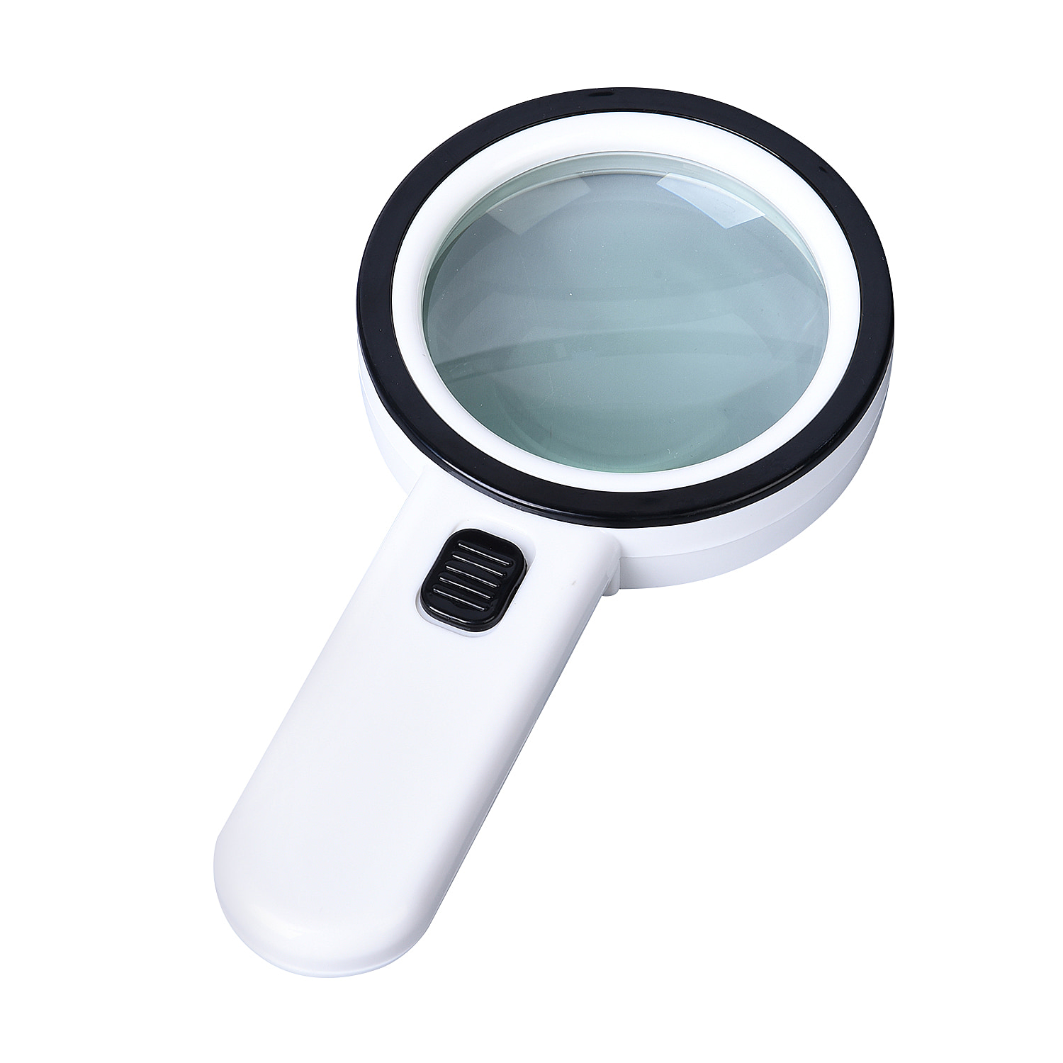Handheld Large Magnifying Glass with 12 LED Illuminated Lighted Magnifier - 30x (Requires 2 AA batteries, Not included)