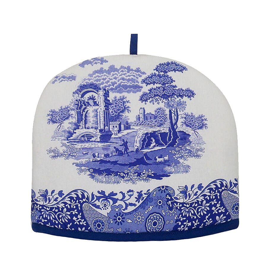 Pimpernel Blue and White Italian Teapot Warmer (Size 29x34cm)