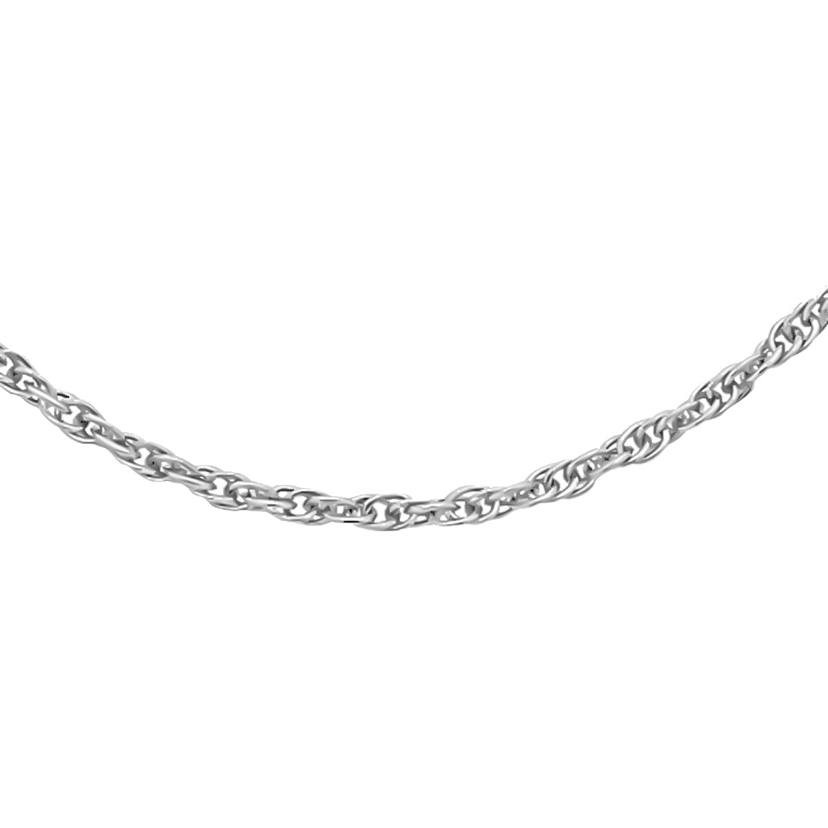Sterling Silver Prince of Wales Adjustable Chain (Size 16-18) with Spring Clasp