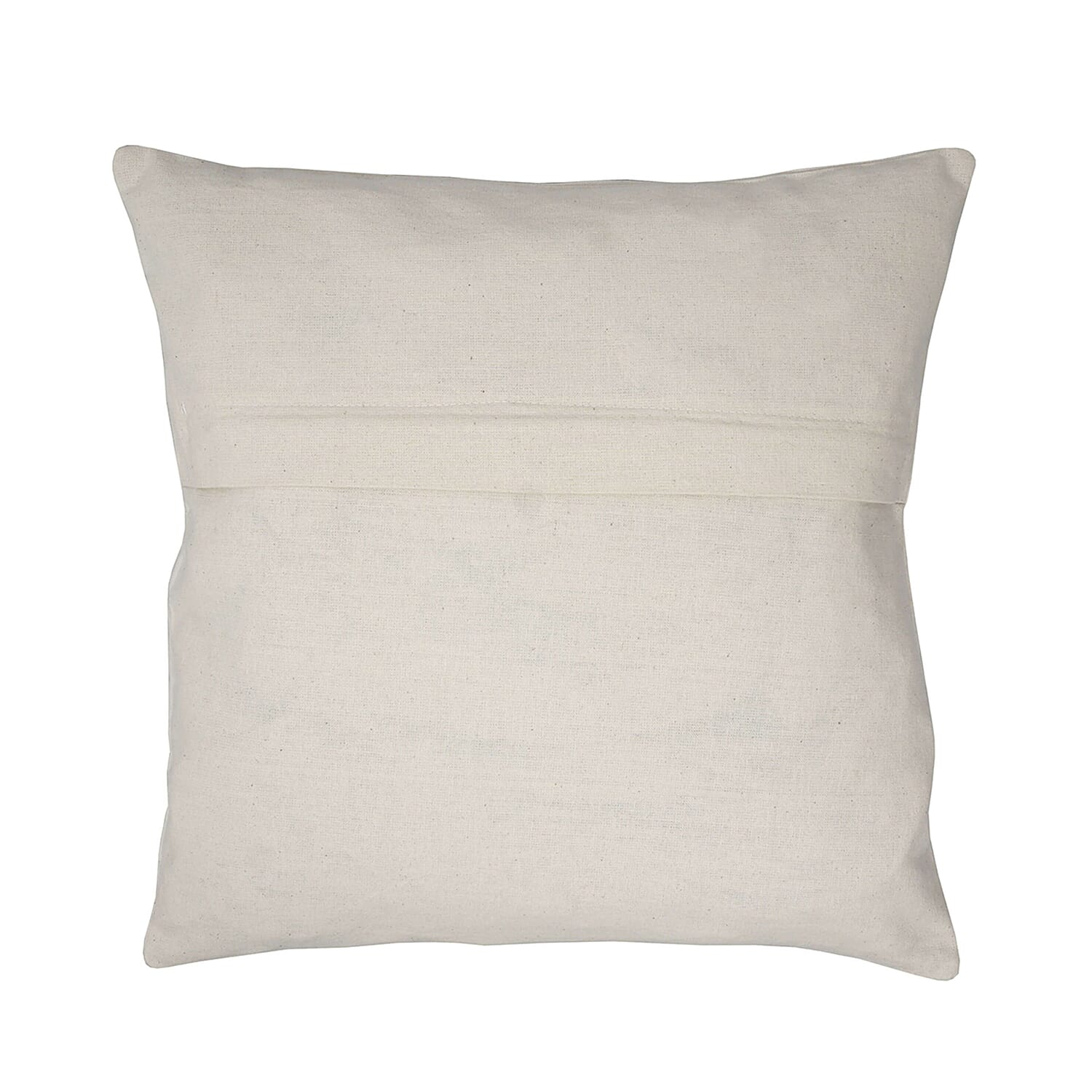 Assots London Hand Made 100% Cotton Embroidered Cushion Cover - Navy & Red