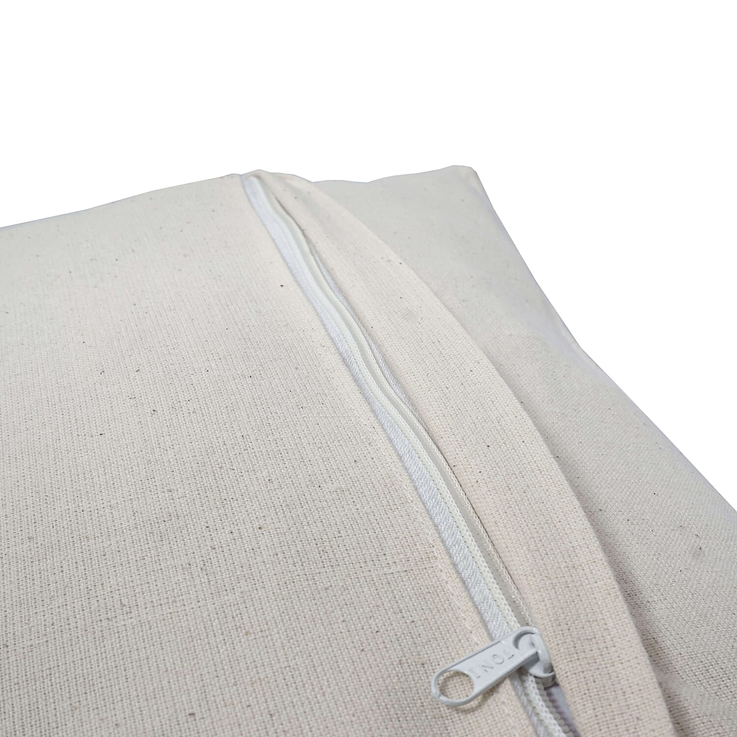 Assots London Hand Made 100% Cotton Embroidered Cushion Cover - Navy & Red