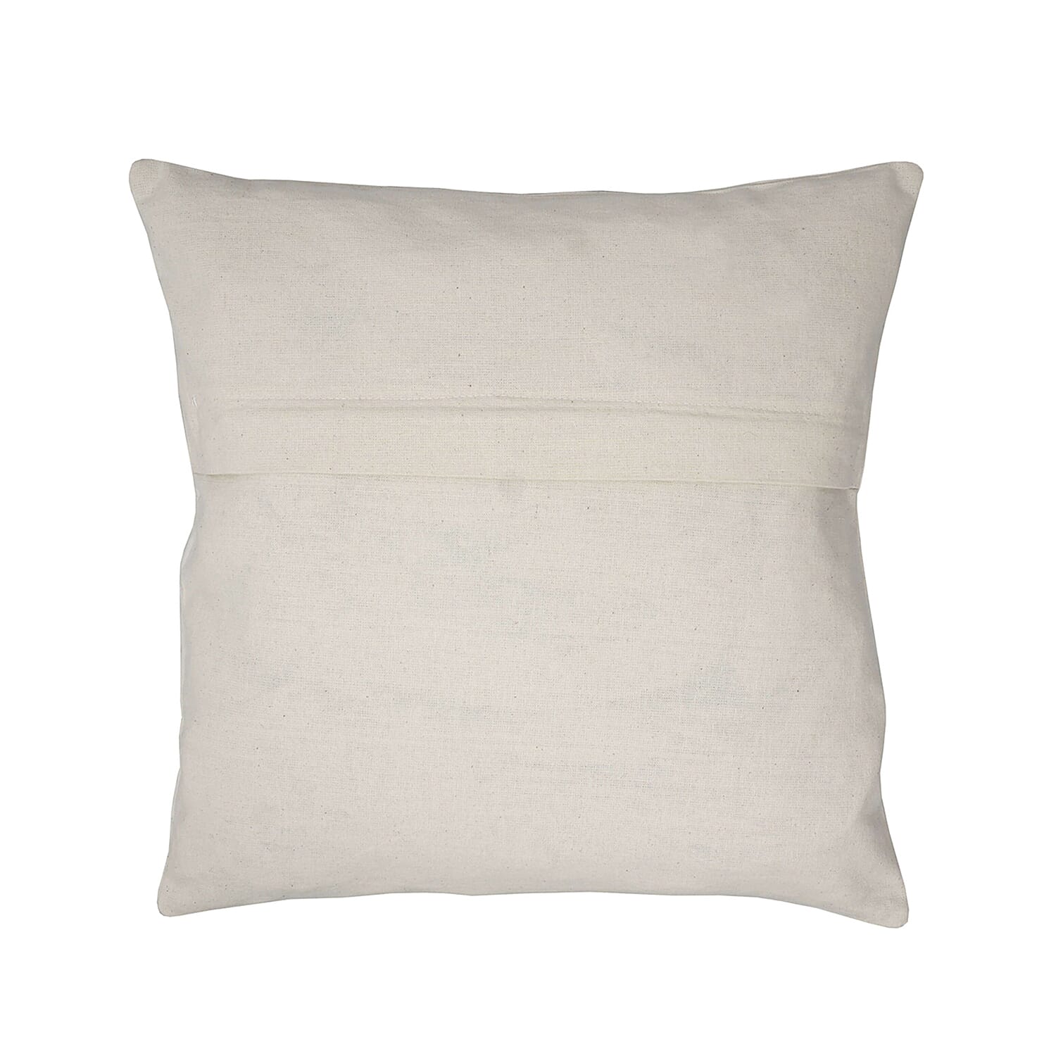 Assots London Handmade 100% Cotton Embroidered Cushion Cover (Size 45 cm) - Pink - Yellow