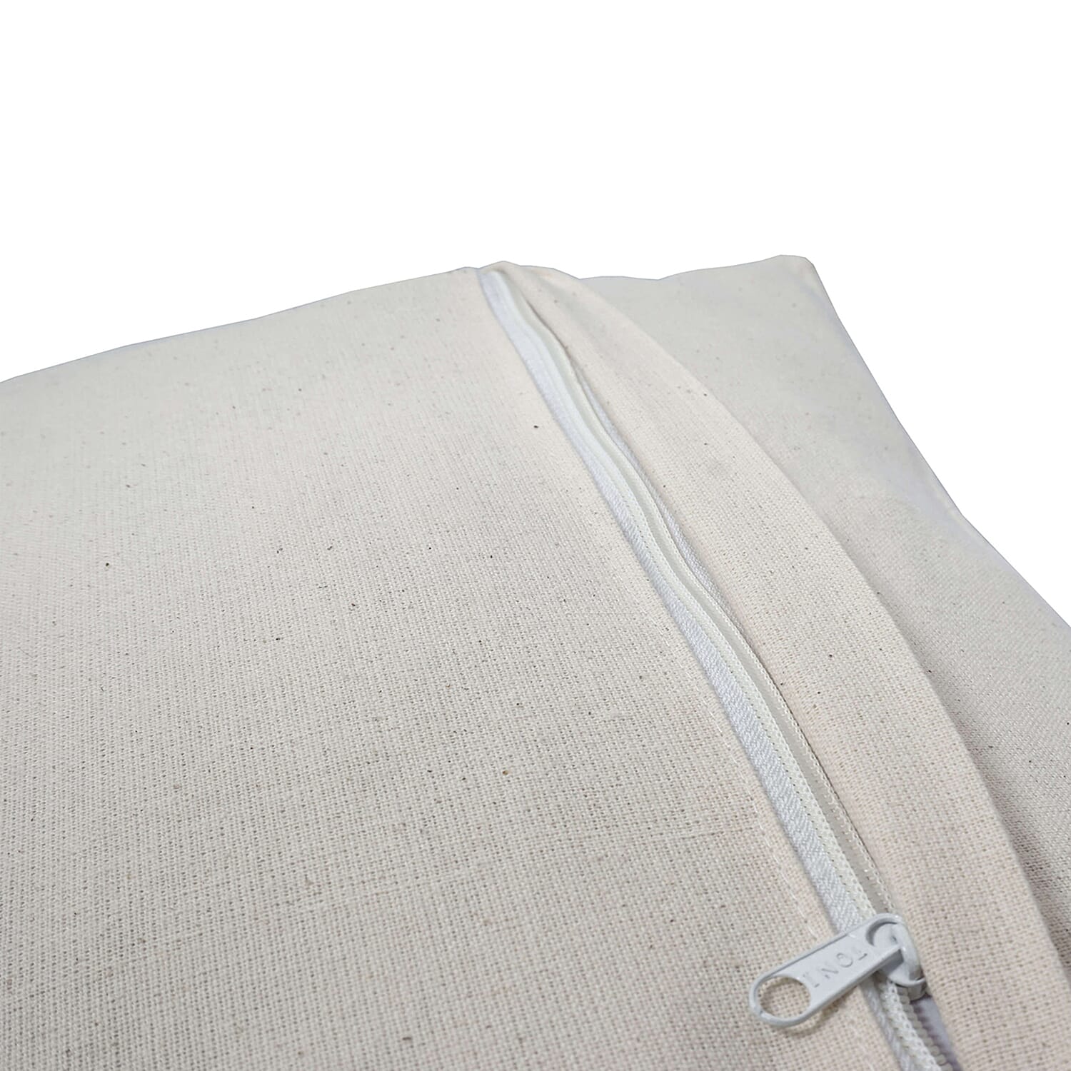 Assots London Handmade 100% Cotton Embroidered Cushion Cover (Size 45 cm) - Pink & Blue