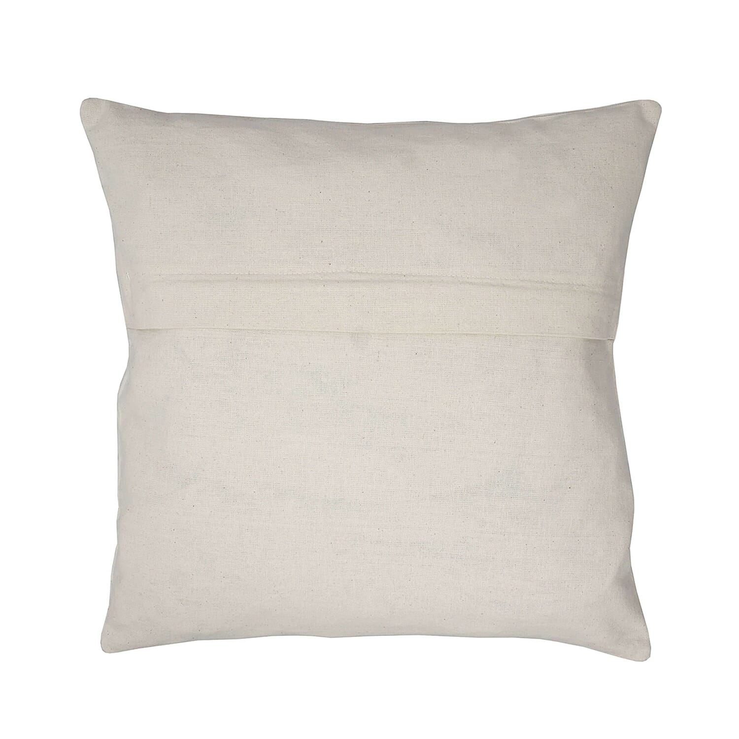 Assots London Handmade 100% Cotton Embroidered Cushion Cover (Size 45 cm) - Pink & Purple