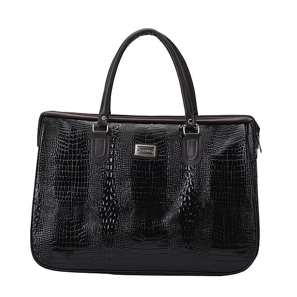 PASSAGE Stylish Crocodile Skin Pattern Travel Bag - 1620608661 - TJC