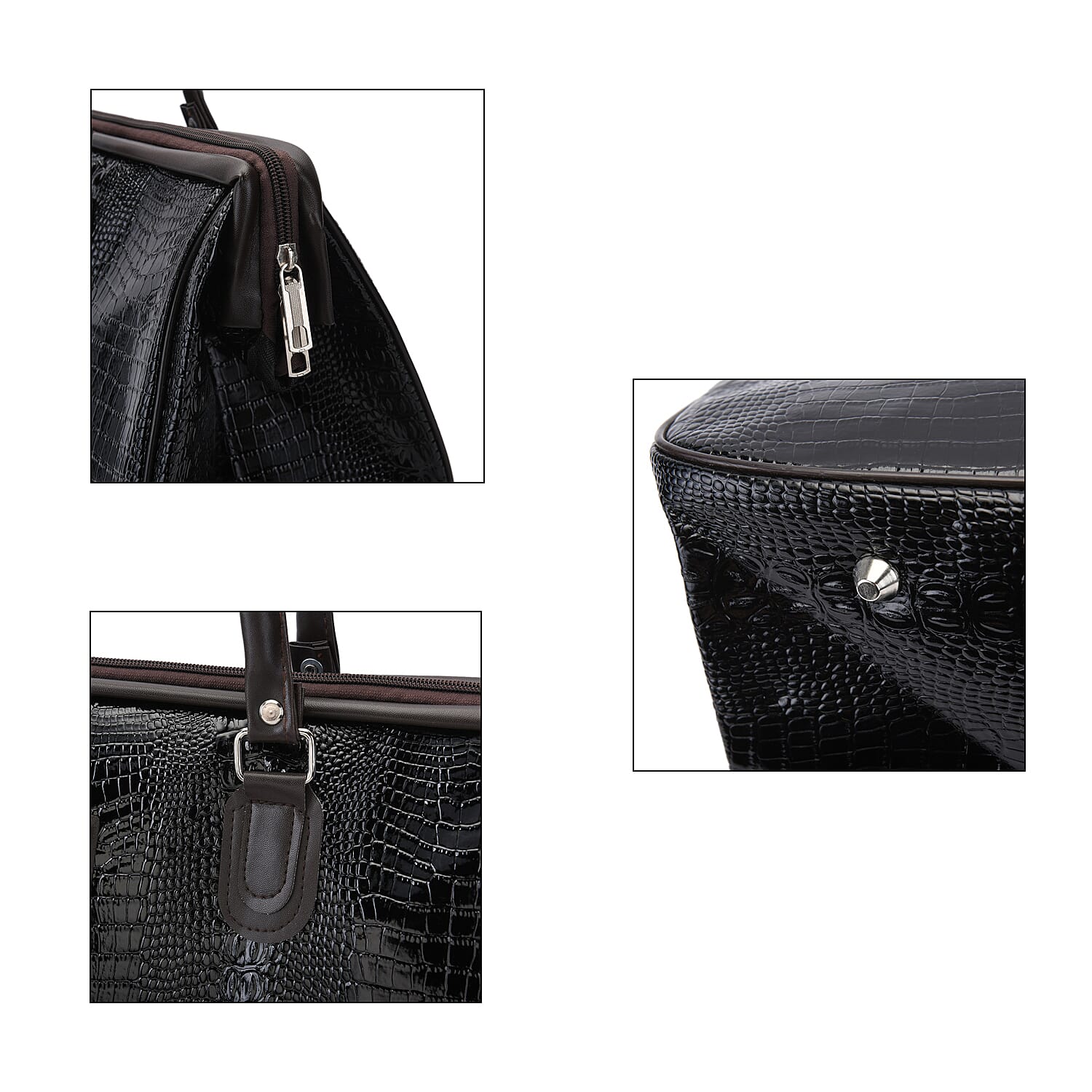TLV order lifestyle Color Black Crocodile size/Profile Middle travel bag wall (exterior) Semi-PU Lining (interior) polyester