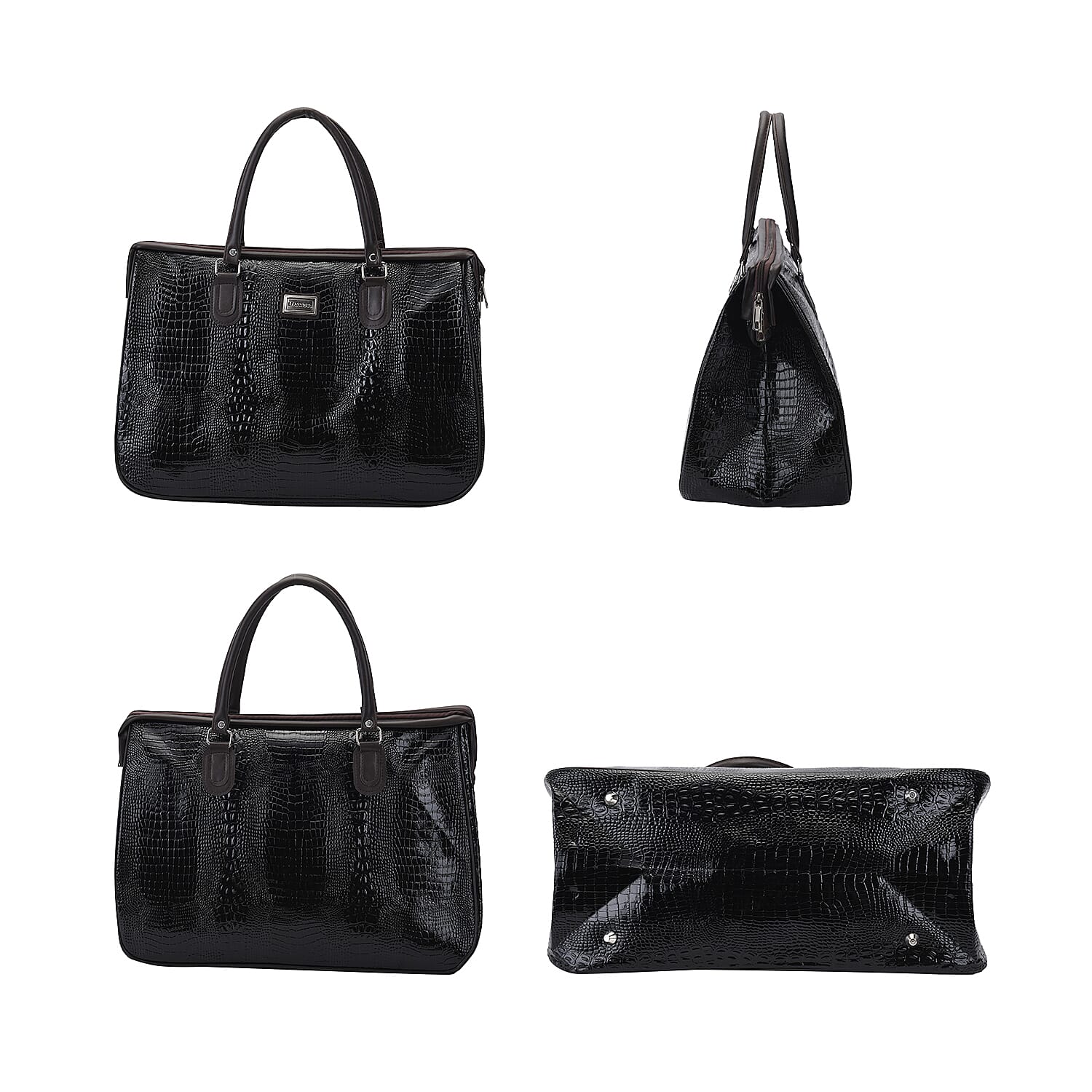 Women's Crocodile Pattern Travel Bag