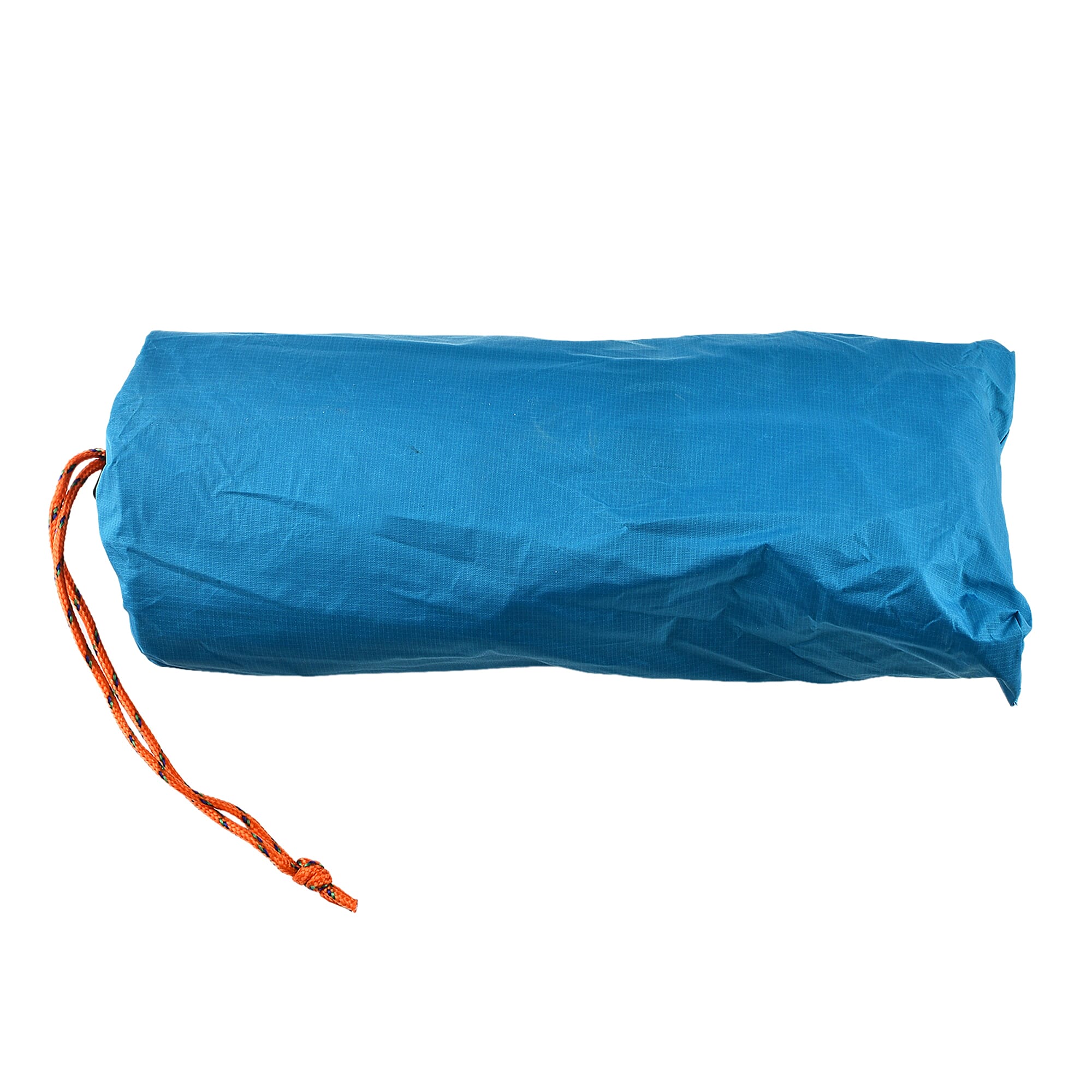 Embossed Checker Pattern Inflating Camping Sleeping Mat (Size 190x60cm) - Blue