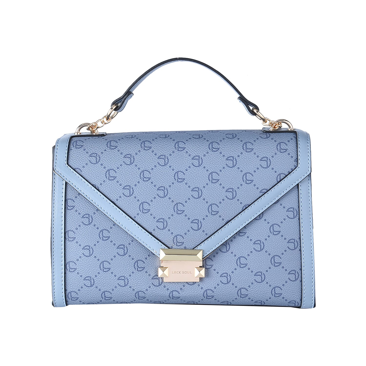 LOCK SOUL Crossbody Bag with Metallic Lock (Size 26x19x11Cm)