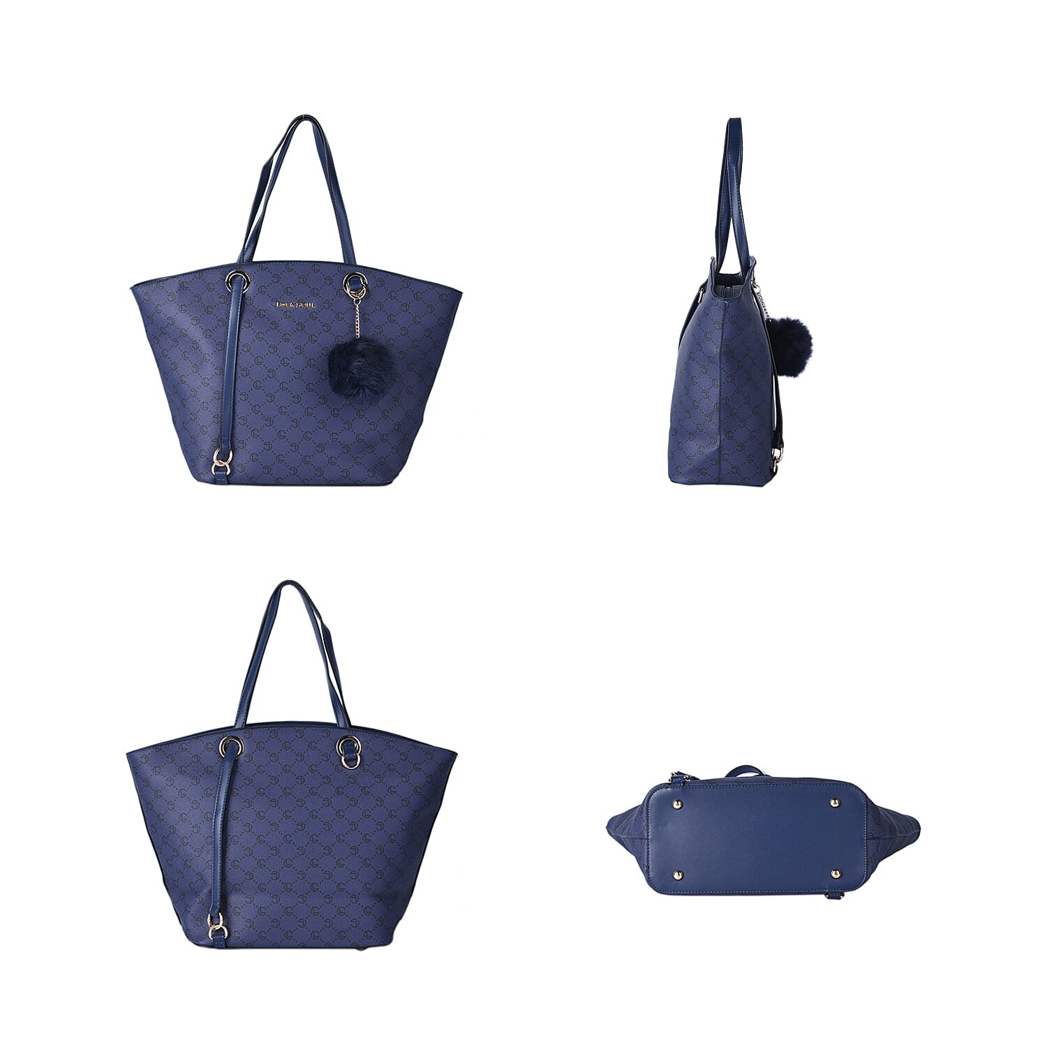 Lock Soul Faux Leather Tote Bag - Light Green