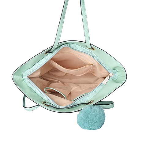 LOCK SOUL Tote Bag with Handle Strap - Light Green