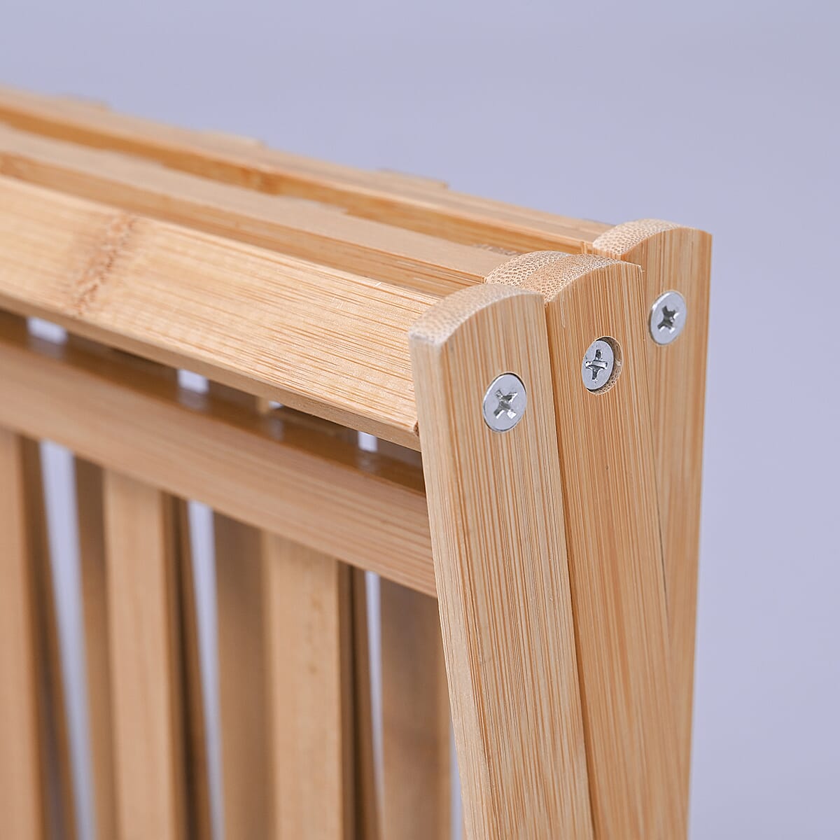 Foldable 3 Tier Bamboo Shoes Rack (Size 146x70Cm)