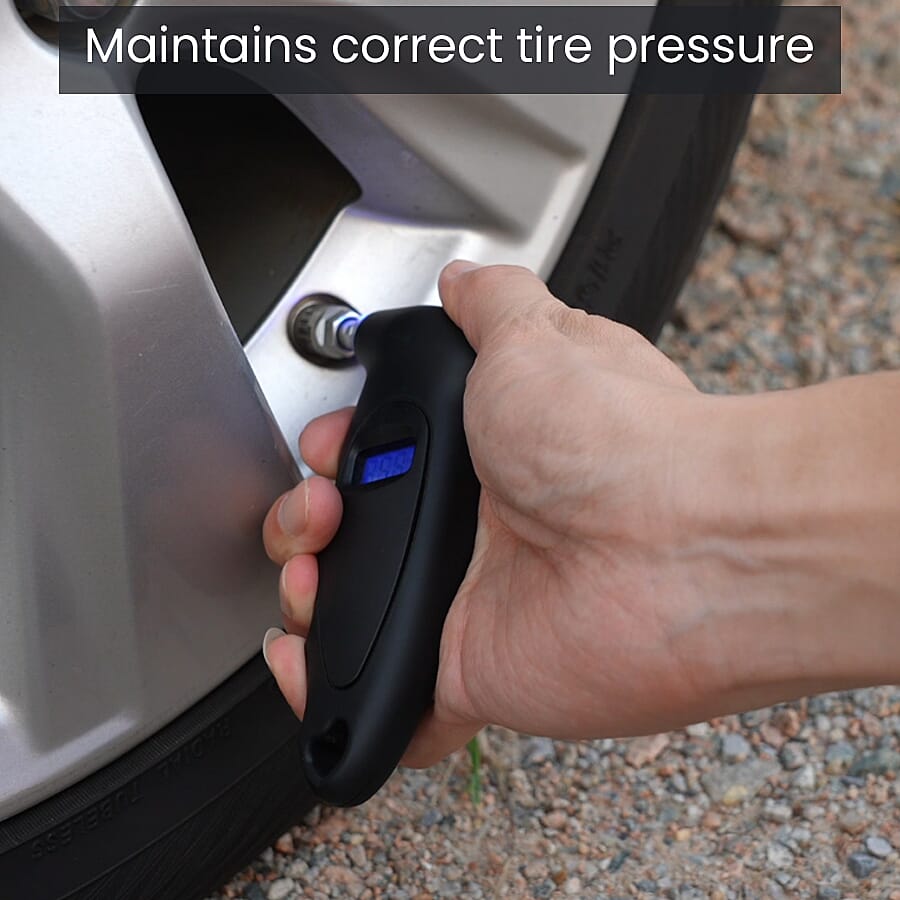 Digital Tire Pressure Gauge with LCD Display to Check Pressure