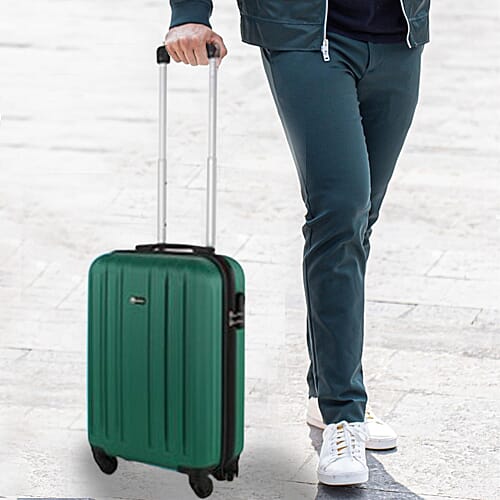 Close Out Deal 21 Inch Carry On Luggage Lightweight ABS Shell 4 Wheel Spinner Suitcase - Blue