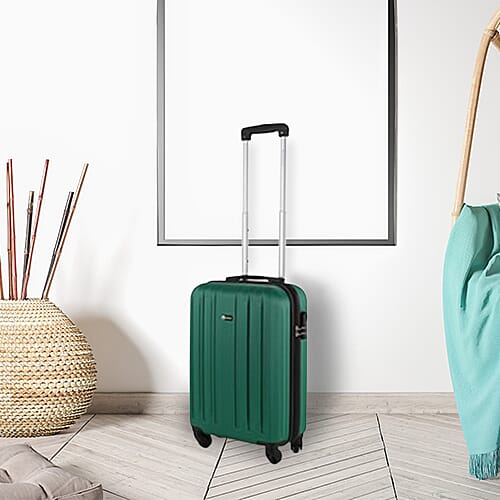 Close Out Deal 21 Inch Carry On Luggage Lightweight ABS Shell 4 Wheel Spinner Suitcase - Blue