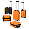 Close Out Deal- 21 Inch Carry On Luggage Lightweight ABS Shell 4 Wheel Spinner Suitcase - Orange